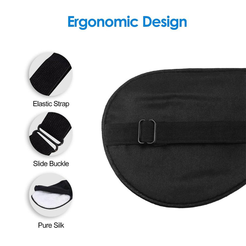 Comfortable 100% Natural Silk Sleeping Eye Cover