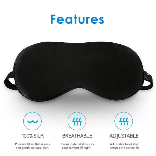 Comfortable 100% Natural Silk Sleeping Eye Cover