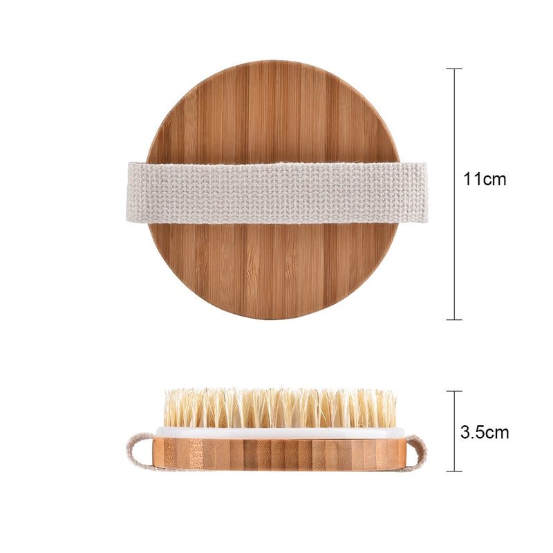 Handheld Natural bristles Bath brush Body Massage