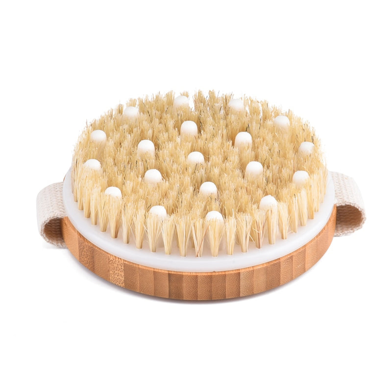 Handheld Natural bristles Bath brush Body Massage