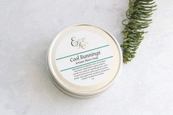 Cool Runnings Shave Soap, Mens Shave Soap, Wet