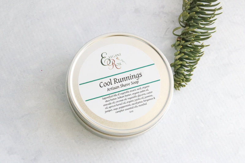 Cool Runnings Shave Soap, Mens Shave Soap, Wet