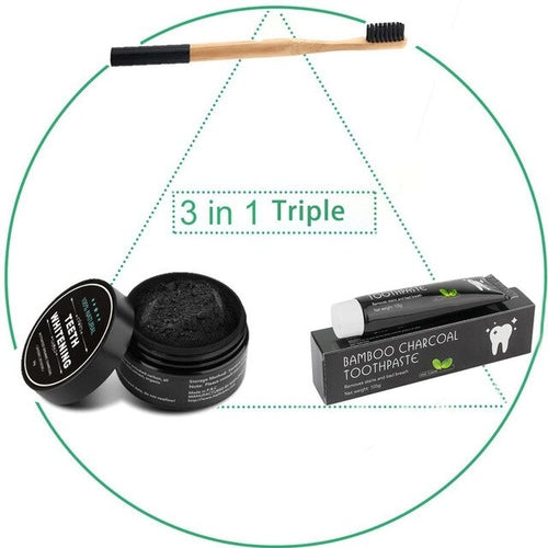 Tooth Care Bamboo Toothbrush Natural Activated