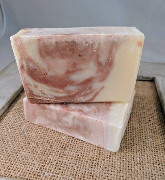 French Lavender and Red Clay Soap - lavender -