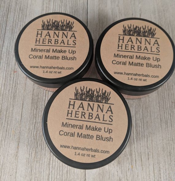 Coral Matte Blush - mineral makeup - makeup - gift