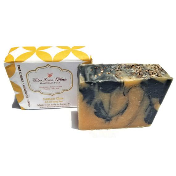 Lemon Chia Soap Lemongrass Soap Chia Seed Soap