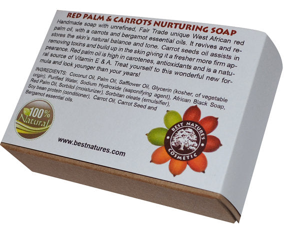 Red Palm-Carrot Nurturing Organic Soap. All