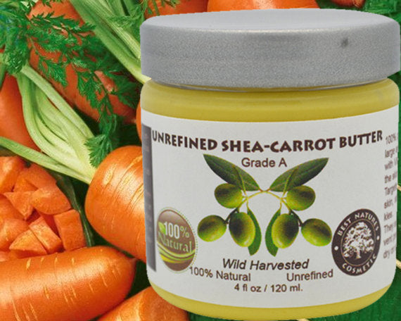 Shea Carrot  Butter  Blend. Unrefined 4oz / 120
