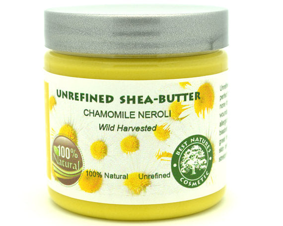 Unrefined Chamomile Neroli Shea Butter for skin