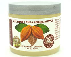 Unrefined Shea - Cocoa Butter. Helps to promote