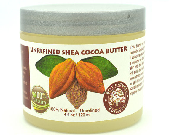 Unrefined Shea - Cocoa Butter. Helps to promote