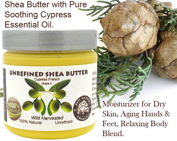 Shea Butter with Pure Soothing Cypress Essential